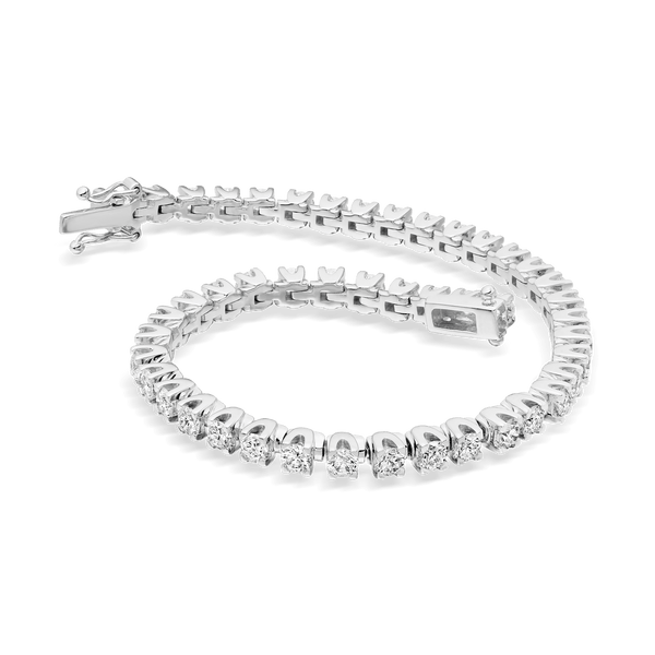 Ariel 18ct White Gold Tulip Set Diamond Bracelet Catherine Best Dev 2 carats featuring 66 Diamonds 