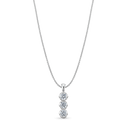 Trinity Pendant Catherine Best Dev Pendant on a 18 chain Clear Cubic Zirconia 