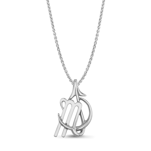 Scorpio Moon Sign Pendant In Silver Or Gold Catherine Best
