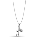 Initial A Love Letter Pendant Catherine Best Dev Silver Pendant on a 18 chain 