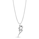Initial B Love Letter Pendant Catherine Best Dev Silver Pendant on a 18 chain 