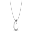 Initial C Love Letter Pendant Catherine Best Dev Silver Pendant on a 18 chain 