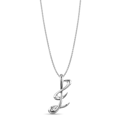 Initial E Love Letter Pendant Catherine Best Dev Pendant on a 18 chain Silver 