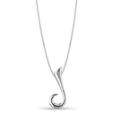 Initial J Love Letter Pendant Catherine Best Dev Silver Pendant on a 18 chain 