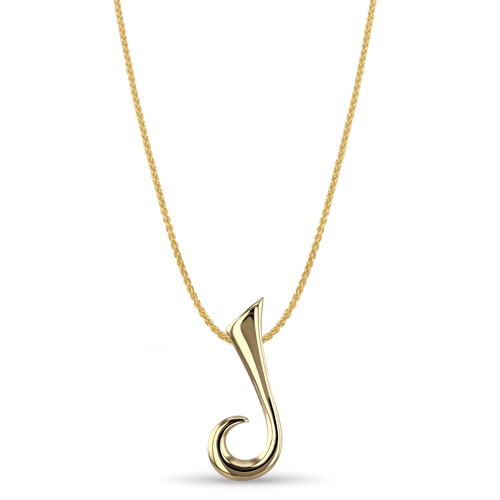Initial J Love Letter Pendant Catherine Best Dev 9ct Yellow Gold Pendant on a 18 chain 