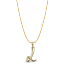Initial L Love Letter Pendant Catherine Best Dev 9ct Yellow Gold Pendant on a 18 chain 