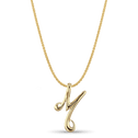 Initial M Love Letter Pendant Catherine Best Dev 9ct Yellow Gold Pendant on a 18 chain 