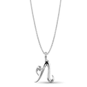 Initial N Love Letter Pendant Catherine Best Dev Silver Pendant on a 18 chain 