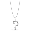 Initial P Love Letter Pendant Catherine Best Dev Silver Pendant on a 18 chain 