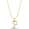 Initial P Love Letter Pendant Catherine Best Dev 9ct Yellow Gold Pendant on a 18 chain 