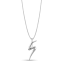 Initial S Love Letter Pendant Catherine Best Dev Silver Pendant on a 18 chain 