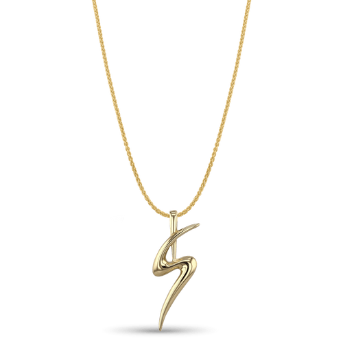 Initial S Love Letter Pendant Catherine Best Dev 18ct Yellow Gold Pendant on a 18 chain 