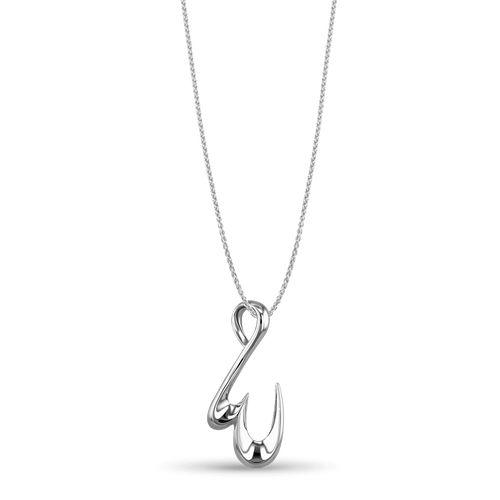 Initial W Love Letter Pendant Catherine Best Dev Silver Pendant on a 18 chain 