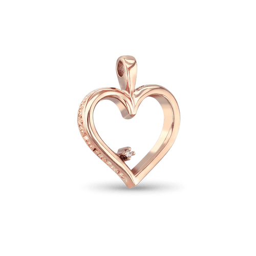 I Love You Pendant Catherine Best Dev 9ct Red Gold Pendant 