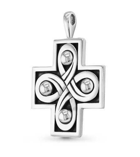Spirit Religious Cross Pendant in Silver Catherine Best Dev Pendant 