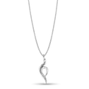 Wildflame Pendant Catherine Best Dev 9ct White Gold Pendant on a 18