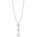 Midnight Pendant Catherine Best Dev 3 Stone Design Clear Cubic Zirconia Pendant on a 18 chain
