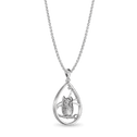The Wise One Pendant Catherine Best Dev Silver Pendant on a 18