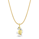 Oscar the Puffin Pendant Catherine Best Dev 9ct Yellow Gold Pendant on a 18