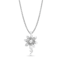 Clematis Empress Pendant Catherine Best Dev Silver Pendant on a 18