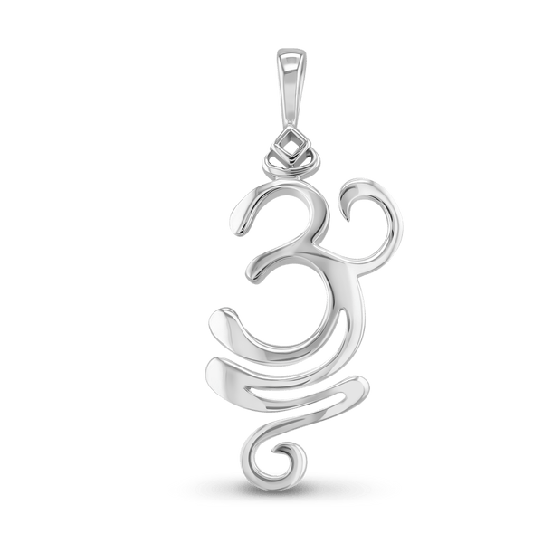 OM Symbol Pendant in Silver Catherine Best Dev Silver Pendant 