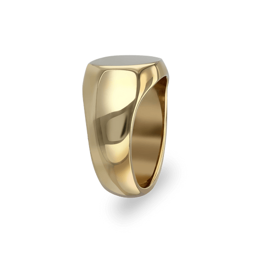 Solid gold 2025 signet ring mens