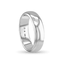 The CB Gentlemans Court Shaped Wedding Ring Catherine Best Dev Platinum 5mm 