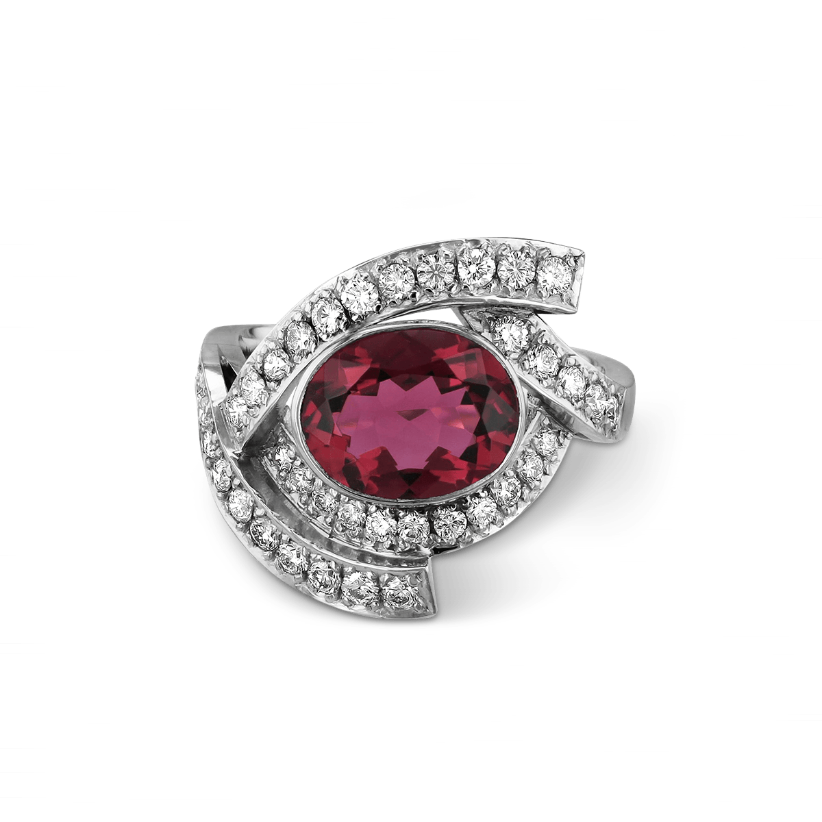 All Wrapped Up Ring Catherine Best Dev Pink Tourmaline 