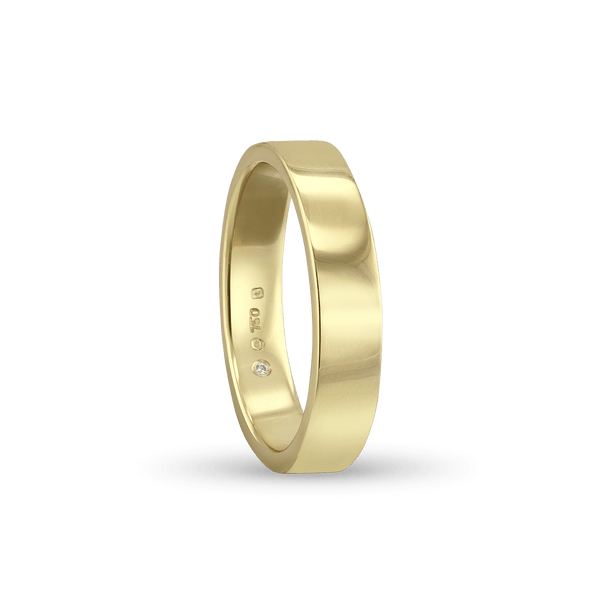 Men s Court Wedding Ring With Hidden Inside Diamond Catherine Best