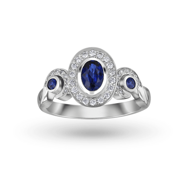 Peace Ring Catherine Best Dev Sapphire Platinum 