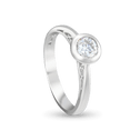 Venus Ring Catherine Best Dev Rubover Platinum 0.50ct E Vvs1