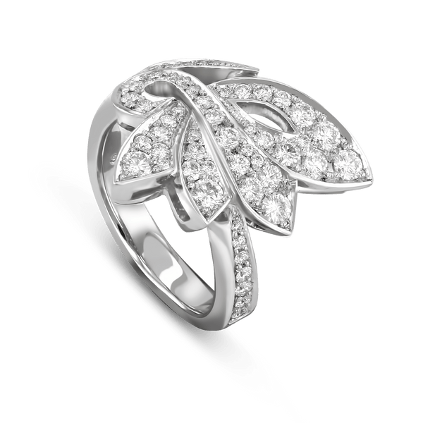 Flutterby Handmade Diamond Ring in Platinum Catherine Best Dev 