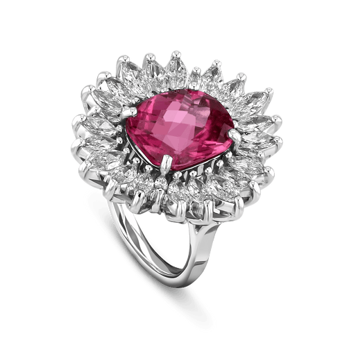 Rubellite 2025 tourmaline ring