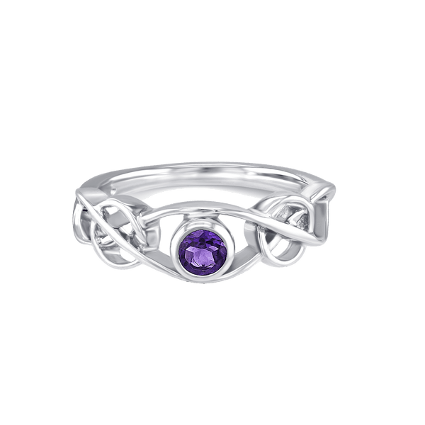 Celtic clearance amethyst ring