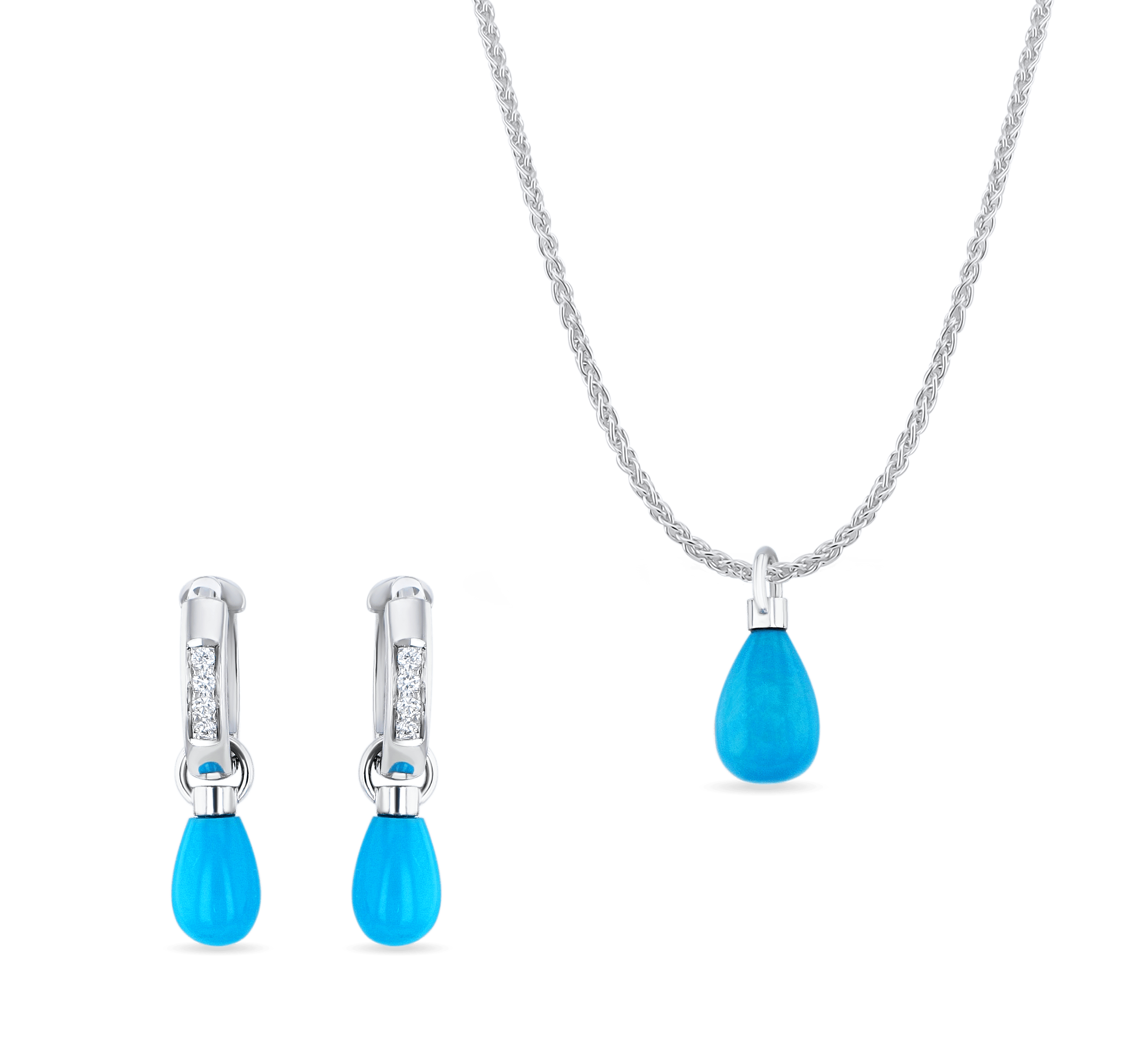 Sky Drops Pendant and Earrings Set Catherine Best Pendant 