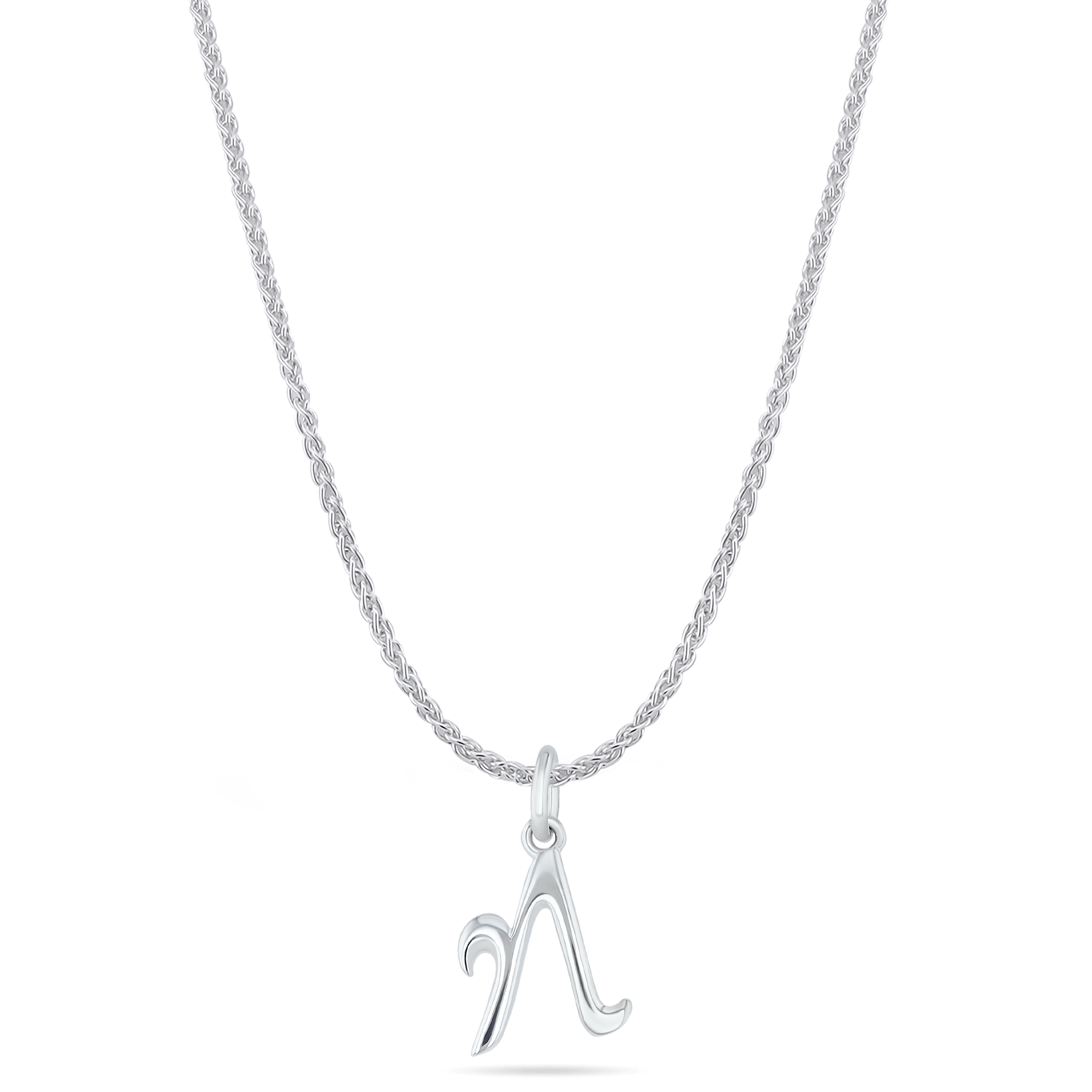 Initial N Love Letter Mini Pendant in Silver Catherine Best Dev Pendant 