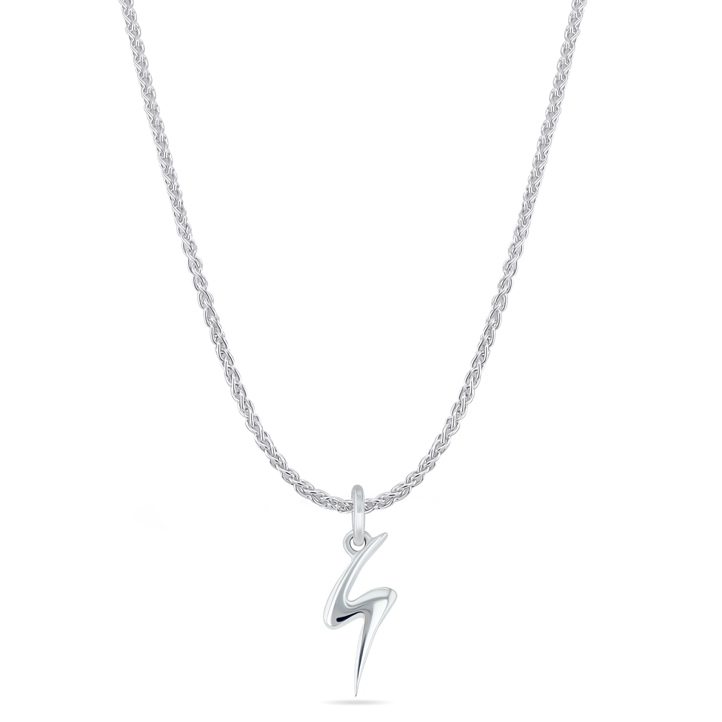 Initial S Love Letter Mini Pendant in Silver Catherine Best Dev Pendant 